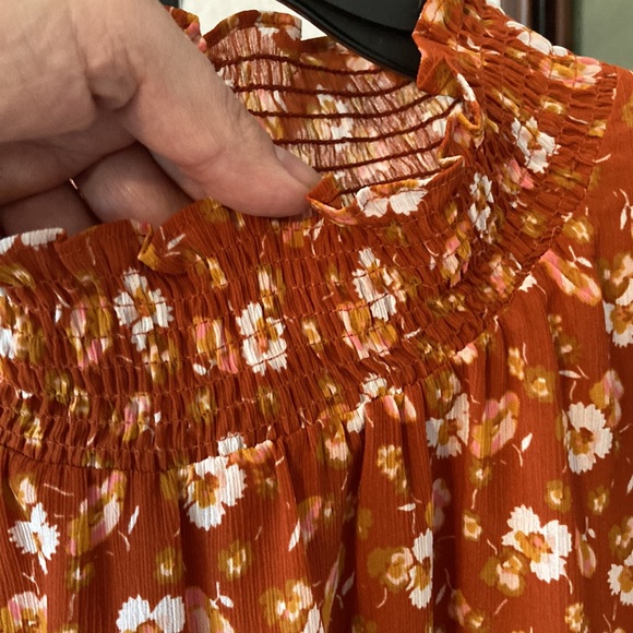 J. Crew Blouse Floral Design Size L - Picture 3 of 9